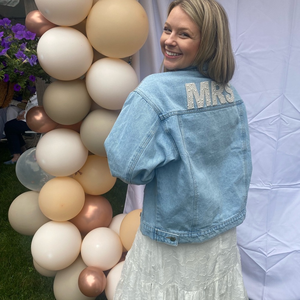 Untamed Petals Mrs Denim Jacket